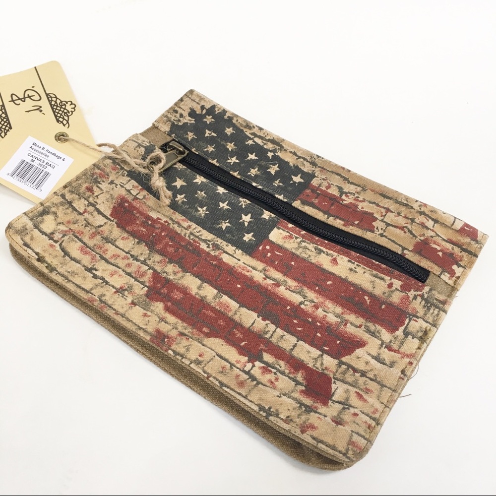 Mona B Patriotic USA Belt Bag-Recycled Materials